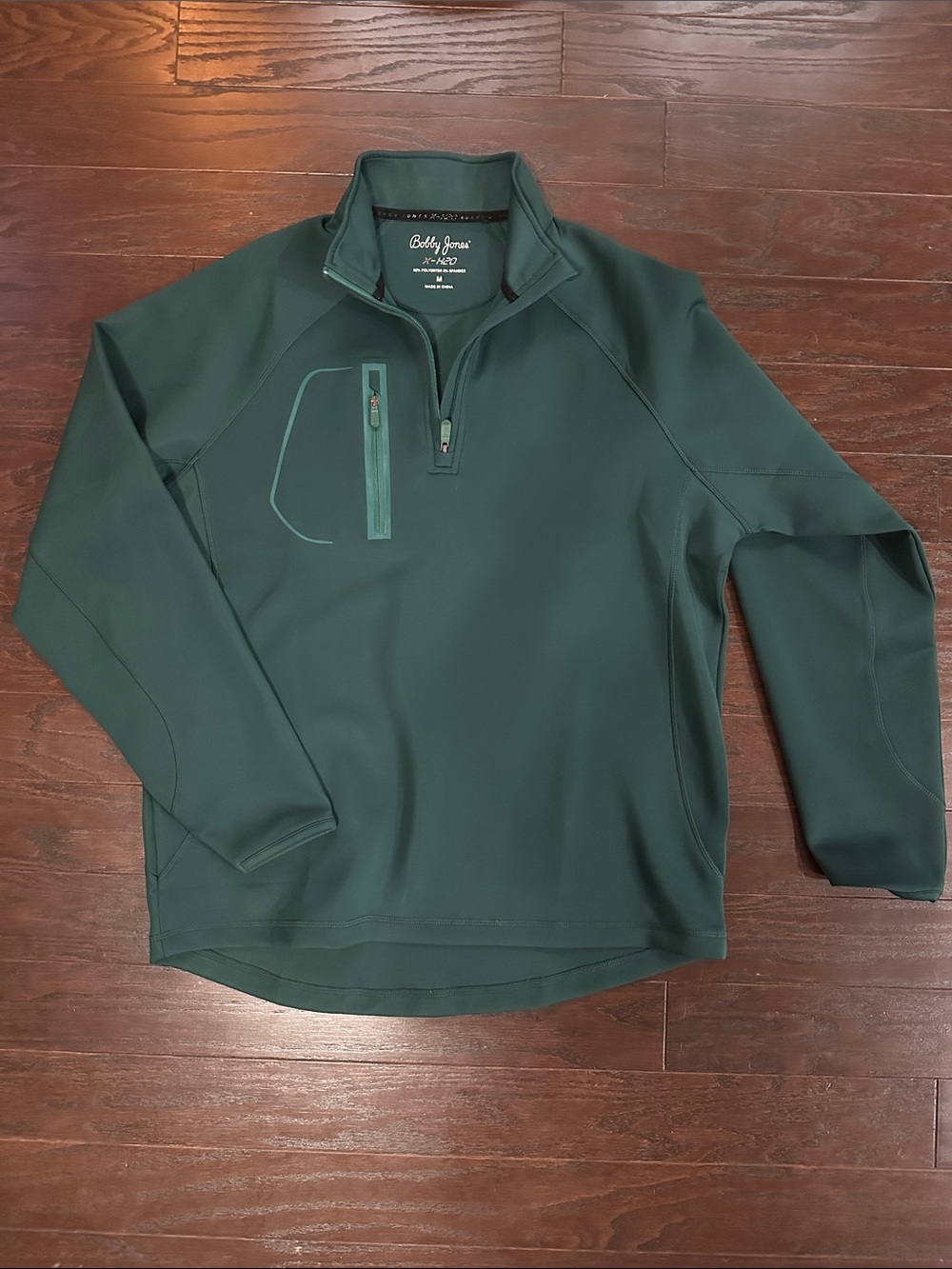 Bobby Jones Forest Green Quarter-Zip Lightweight Jacket